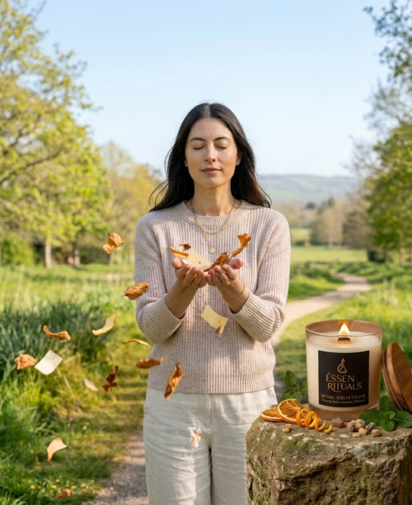 RITUAL SUELTA Y FLUYE: 28 días de ritual guiado + experiencia sensorial.
